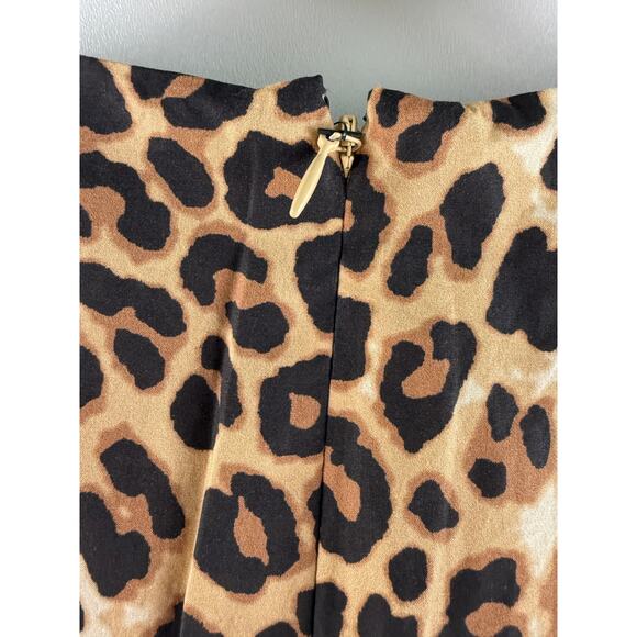 Tuckernuck x India Hicks Leopard Domino Long Sleeve Mini Dress Size M - Picture 9 of 16